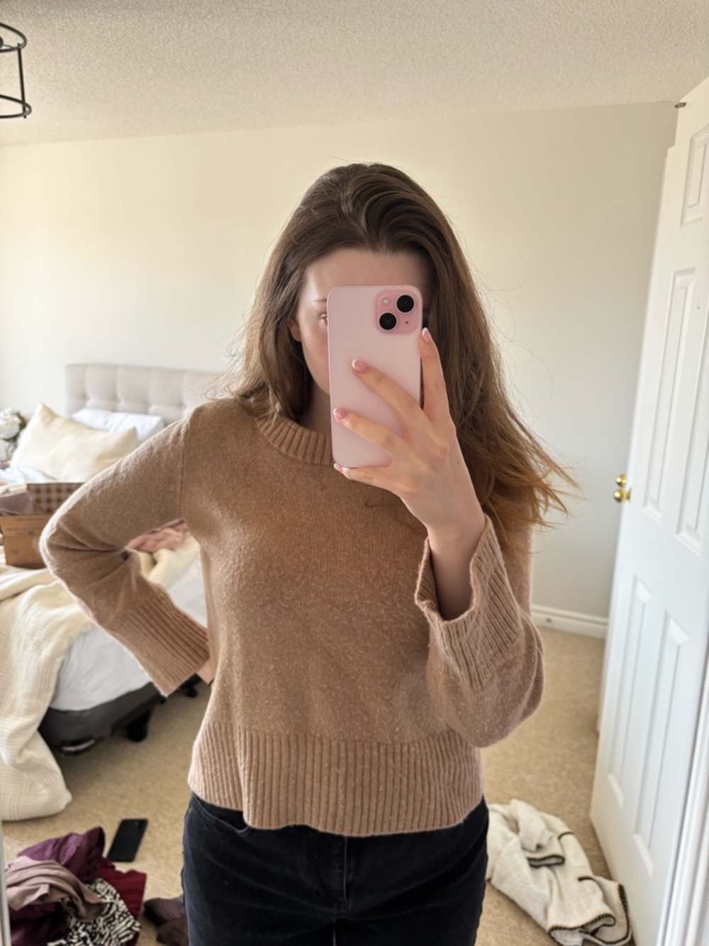 Max Studio Camel Crewneck Sweater